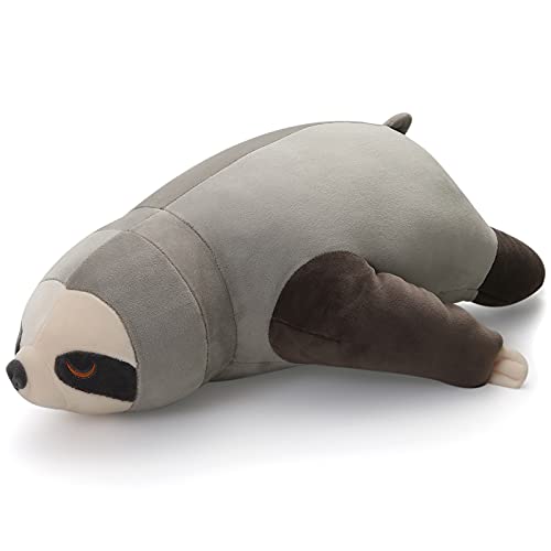 Niuniu Daddy 24.4 Giant Sloth Plushie - Cute Sloth Stuffed Animal Not Weighted, Soft Hugging for Sleeping Sloth Body Pillow - Squishy Sloth Plush Toy, Birthday Christmas Party Gifts for Kids Adults