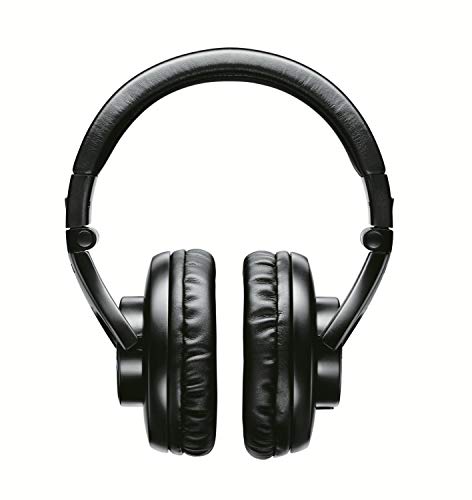 Shure SRH440 Professional Studio Headphones, Enhanced Frequency Response and Extended Range for Home and Studio Recording, with Detachable Coiled Cable, Carrying Bag and 1/4" Adapter (SRH440)