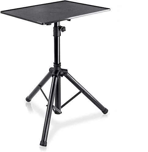 PYLE-PRO Pro DJ Laptop, Projector Stand-Adjustable Laptop Stand,Computer DJ Equipment Studio Stand Mount Holder, Height Adjustable, Laptop Projector Stand, 28" to 50",Good For Stage or Studi...