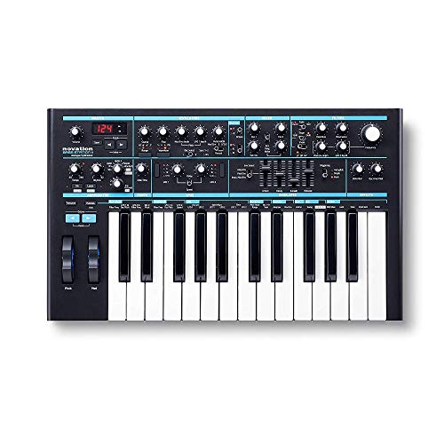 Novation Bass Station II Analogue Monosynth includes 64 factory patches, pattern-based step sequencer and arpeggiator, two oscillators plus an additional sub oscillator