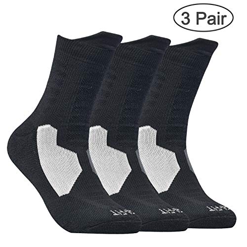 Elite Basketball Socks, Cushioned Athletic Sports Crew Socks for Men & Women