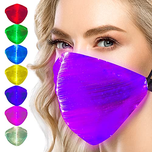 SoJourner Bags LED Light Up Mask - Rave EDM Halloween Masks For Men & Women