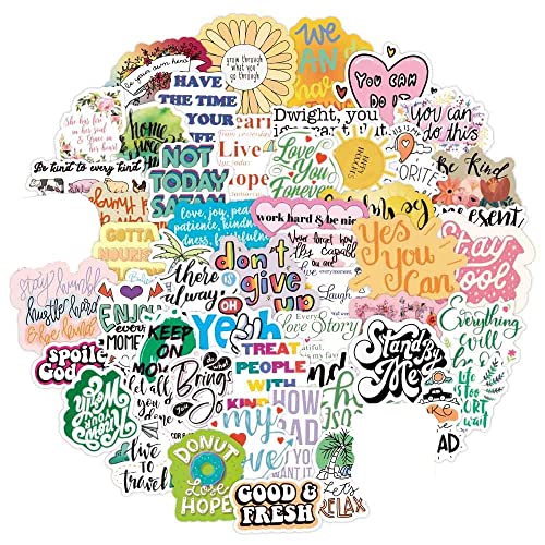 200pcs Inspirational Stickers Pack, Motivational Stickers for Water Bottle Adults Women Teens Kids, Vinyl Quote Stickers, Affirmation Positive Stickers for Journaling Hydroflask Computer Decals Laptop...