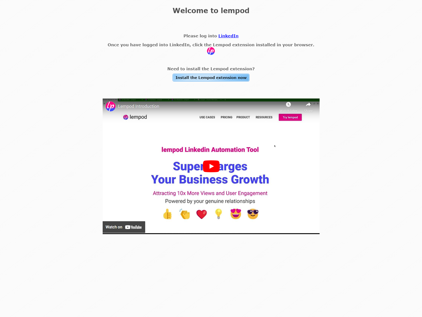 Lempod | Linkedin Browser Extension